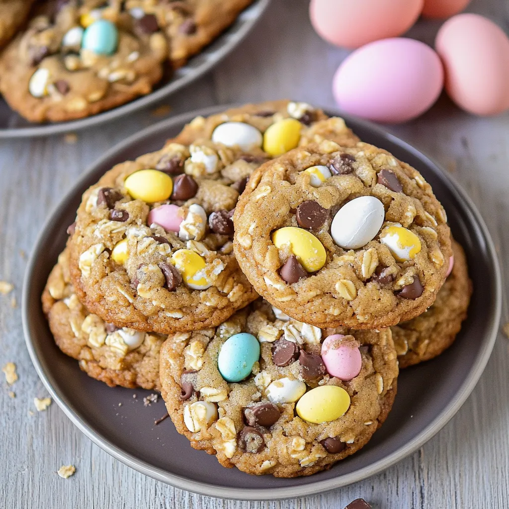 A plate of cookies with chocolate chips and marshmallows.