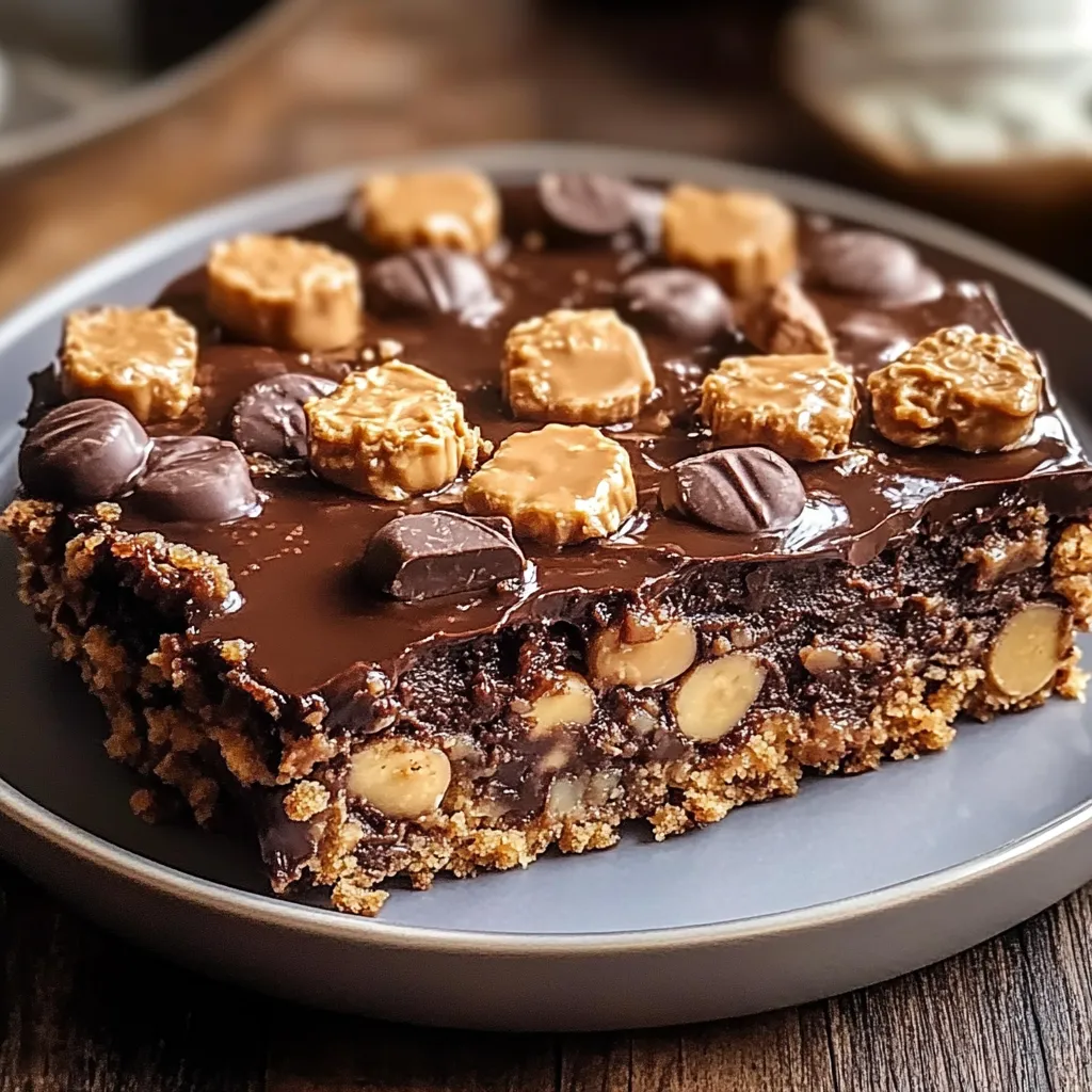 A chocolate cake with nuts and chocolate chips.