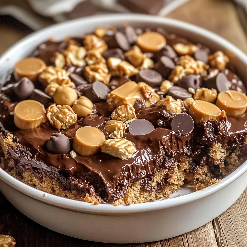 A chocolate cake with peanuts on top.