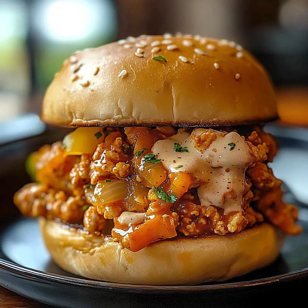 A burger with meat and onions.