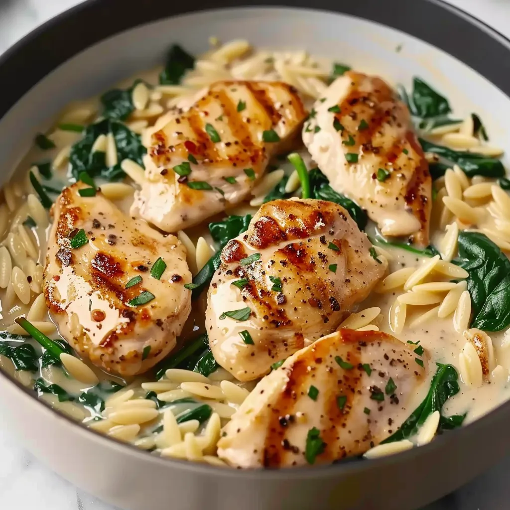 A bowl of chicken and pasta.