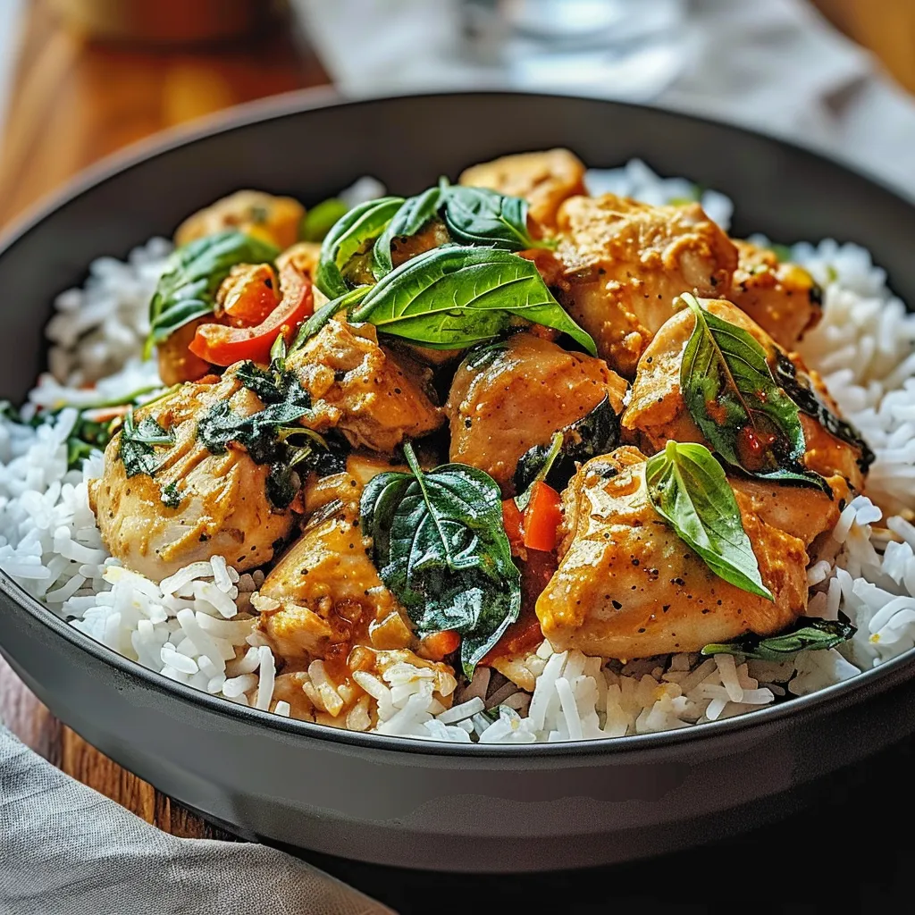 A bowl of rice with chicken and vegetables.