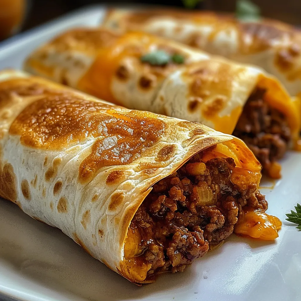 A plate of food with a burrito on it.