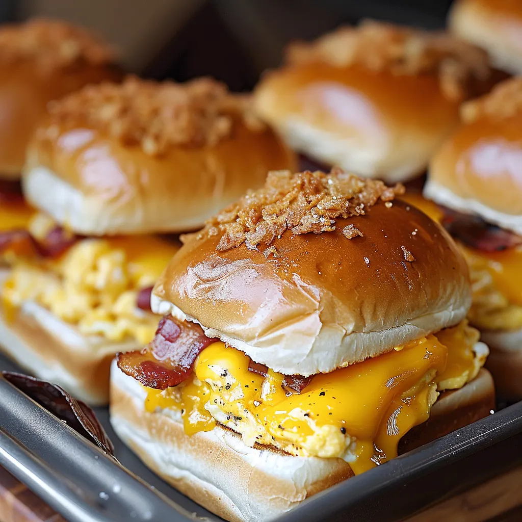 Bacon and egg sandwiches.