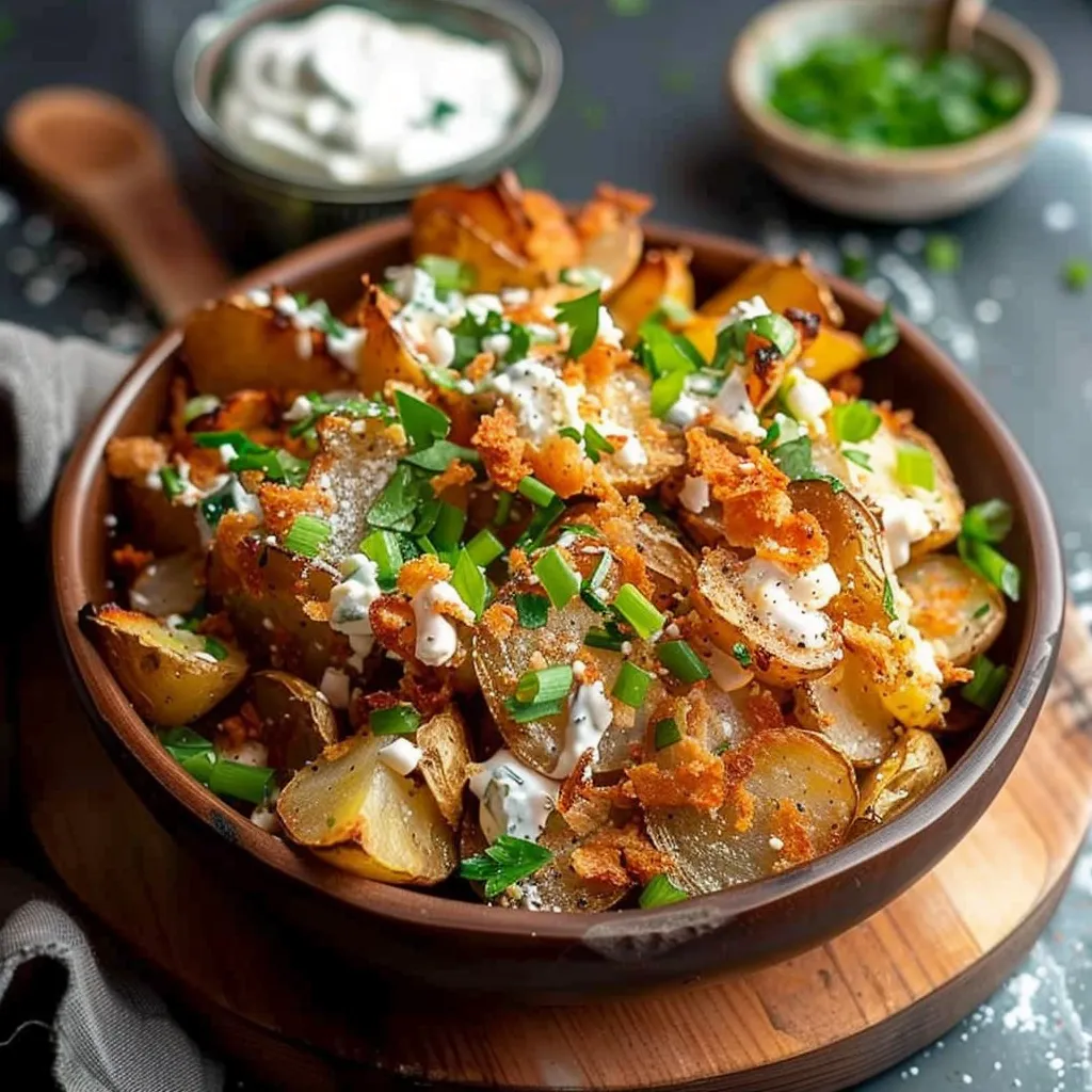 A bowl of food with a spoon in it.