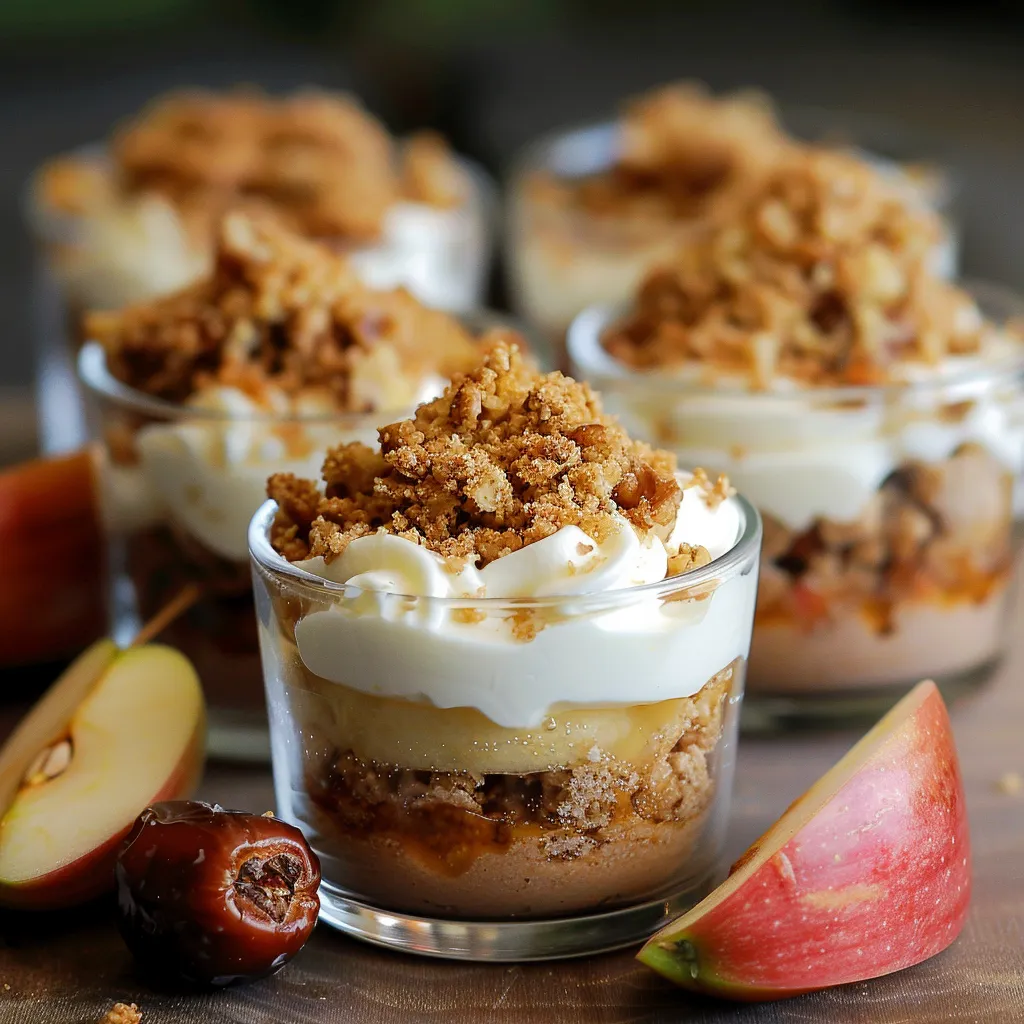 A close up of a dessert in a glass.
