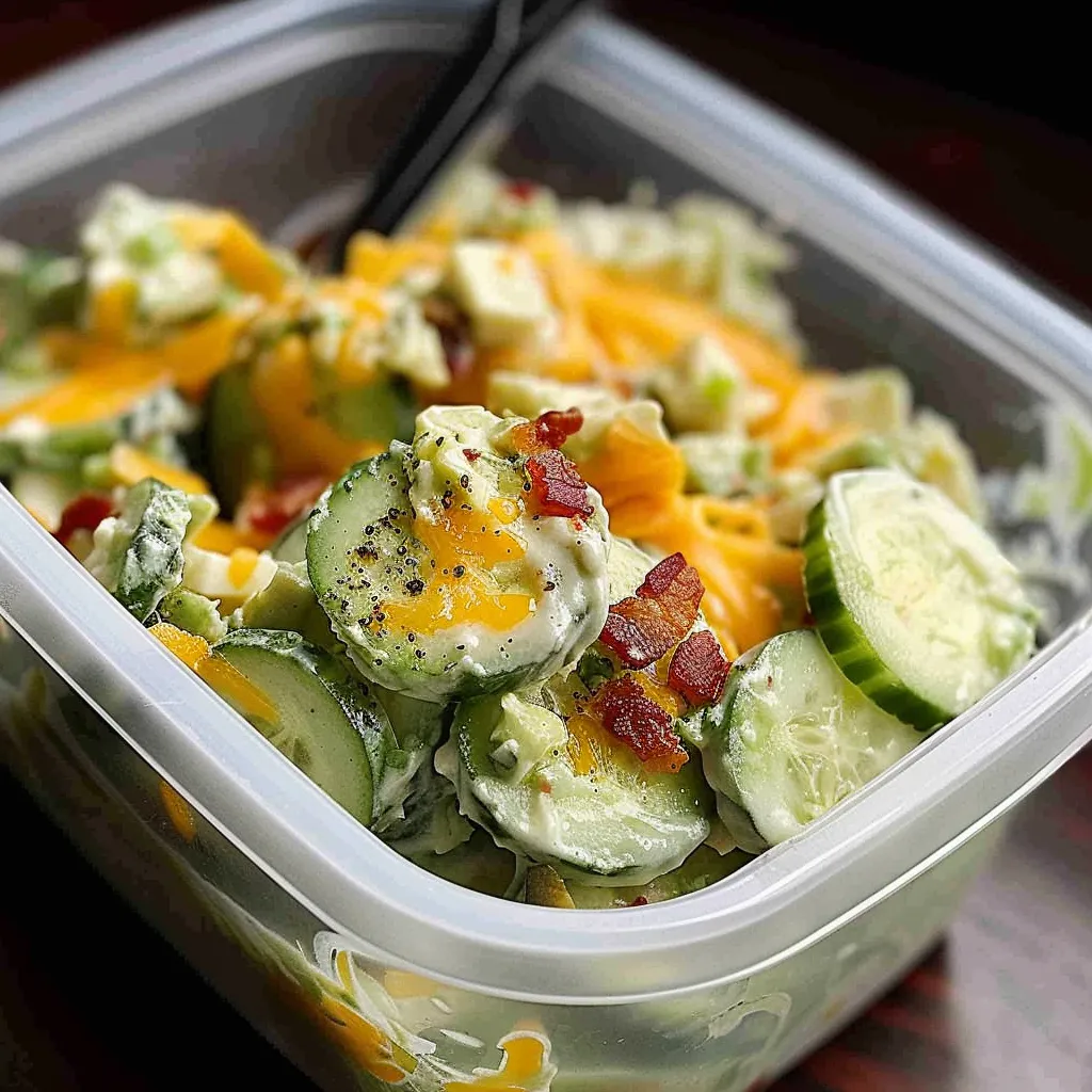 A container of food with a fork in it.