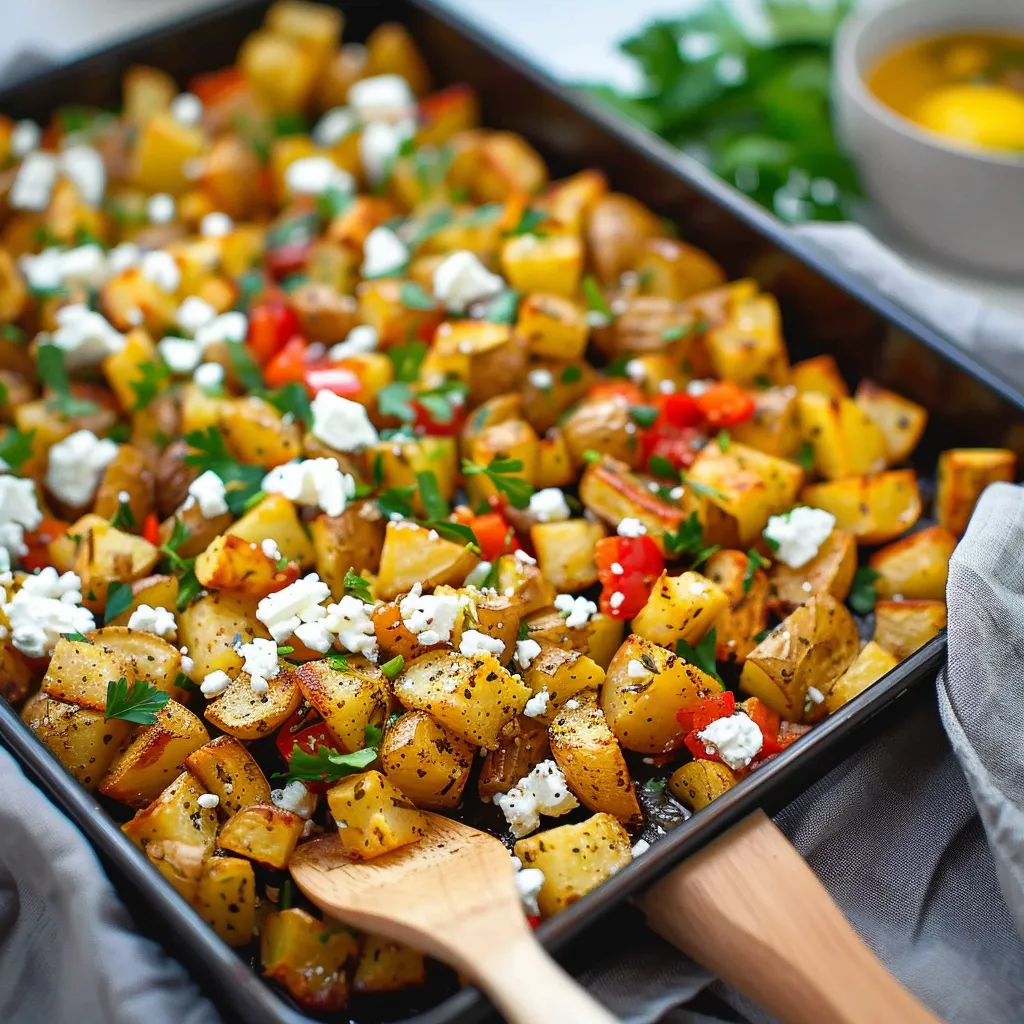A pan of food with a spoon in it.