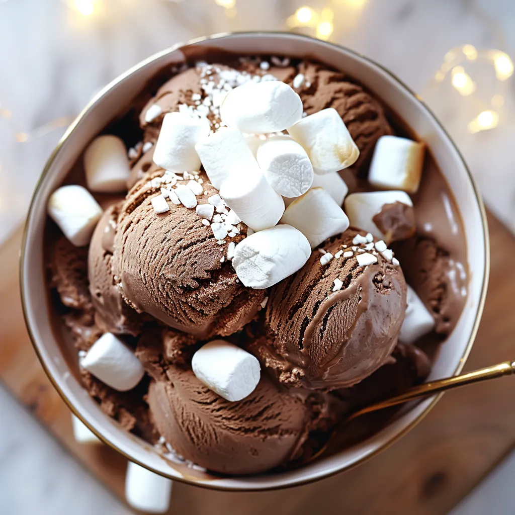 A bowl of ice cream with marshmallows on top.
