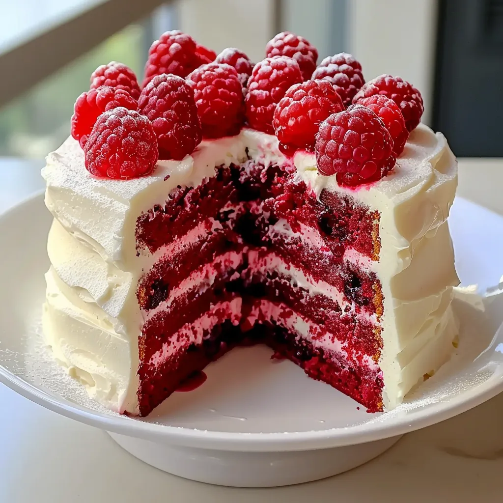 A slice of red velvet cake.