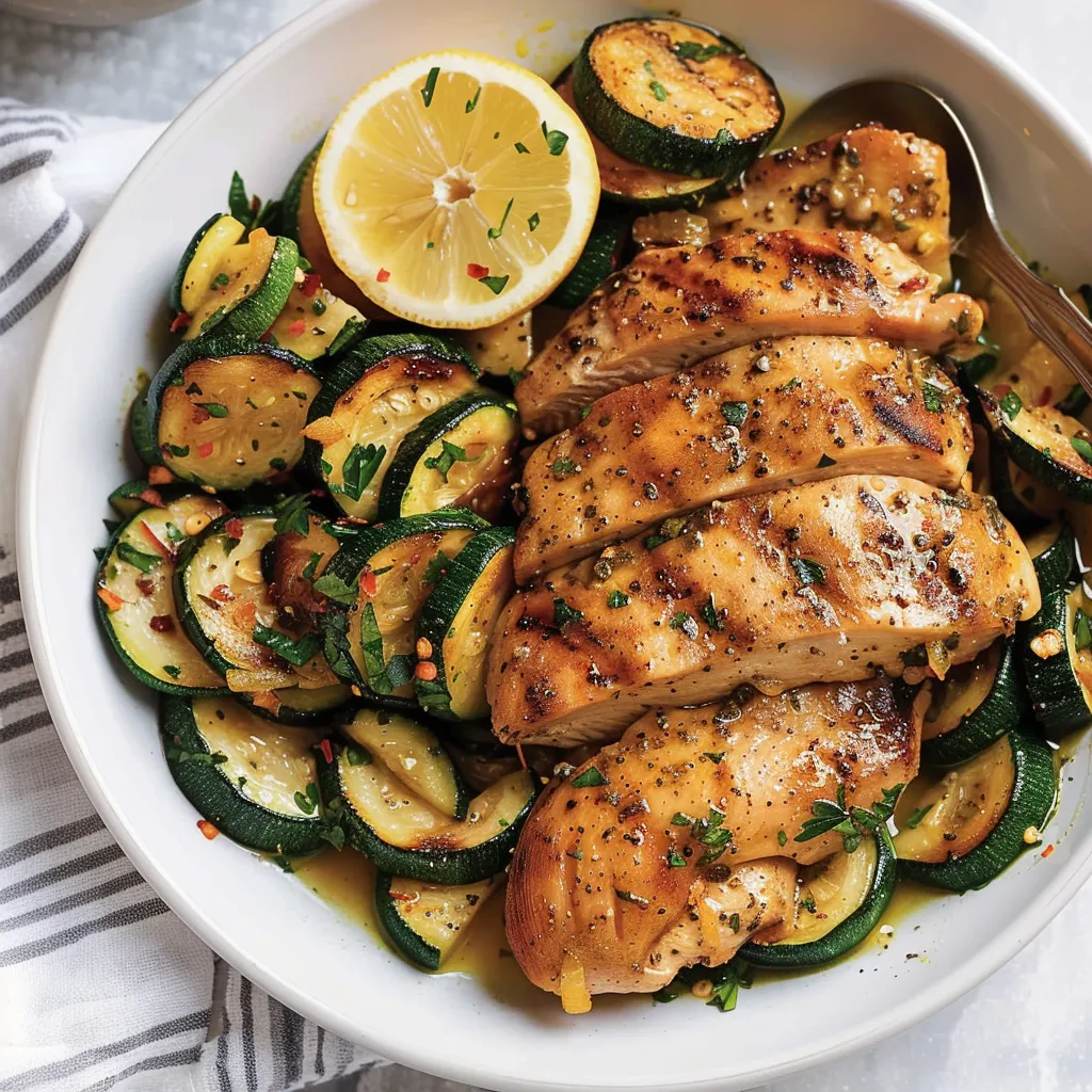 A plate of food with chicken and vegetables.