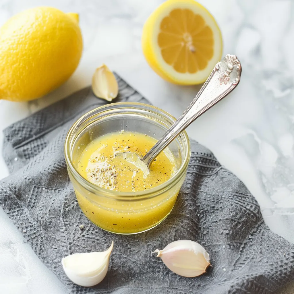 A bowl of lemon juice with a spoon in it.