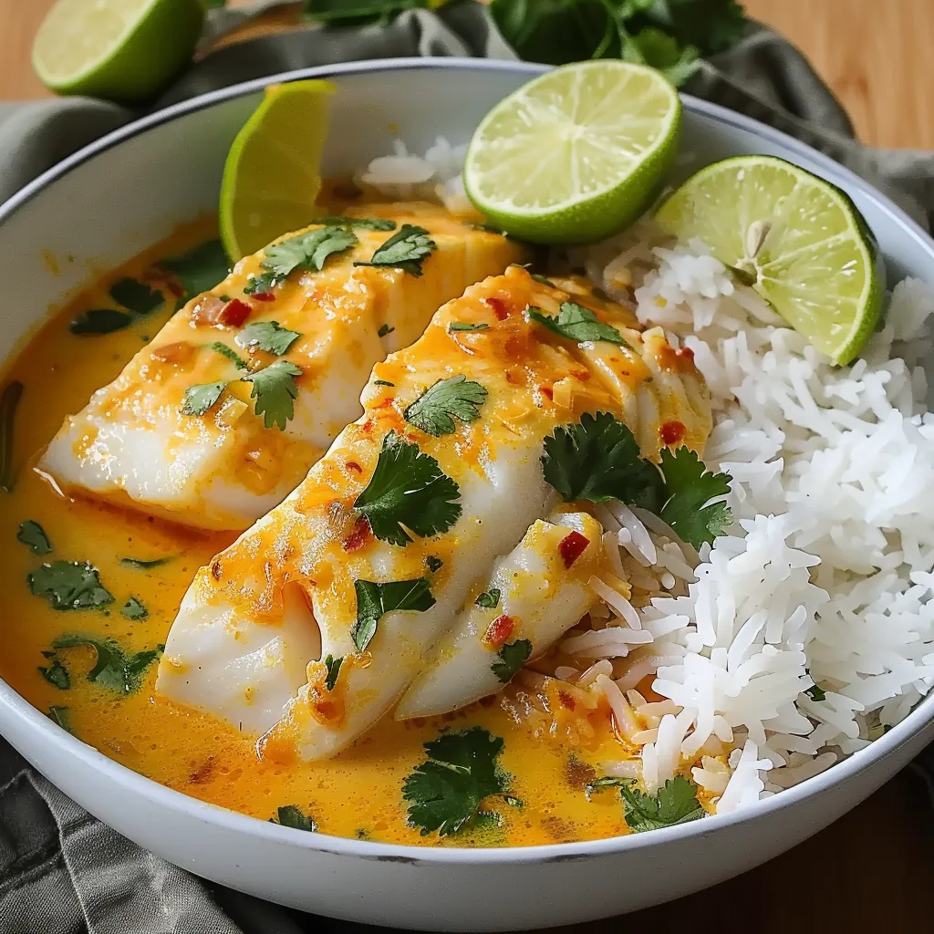 A bowl of food with rice and fish.