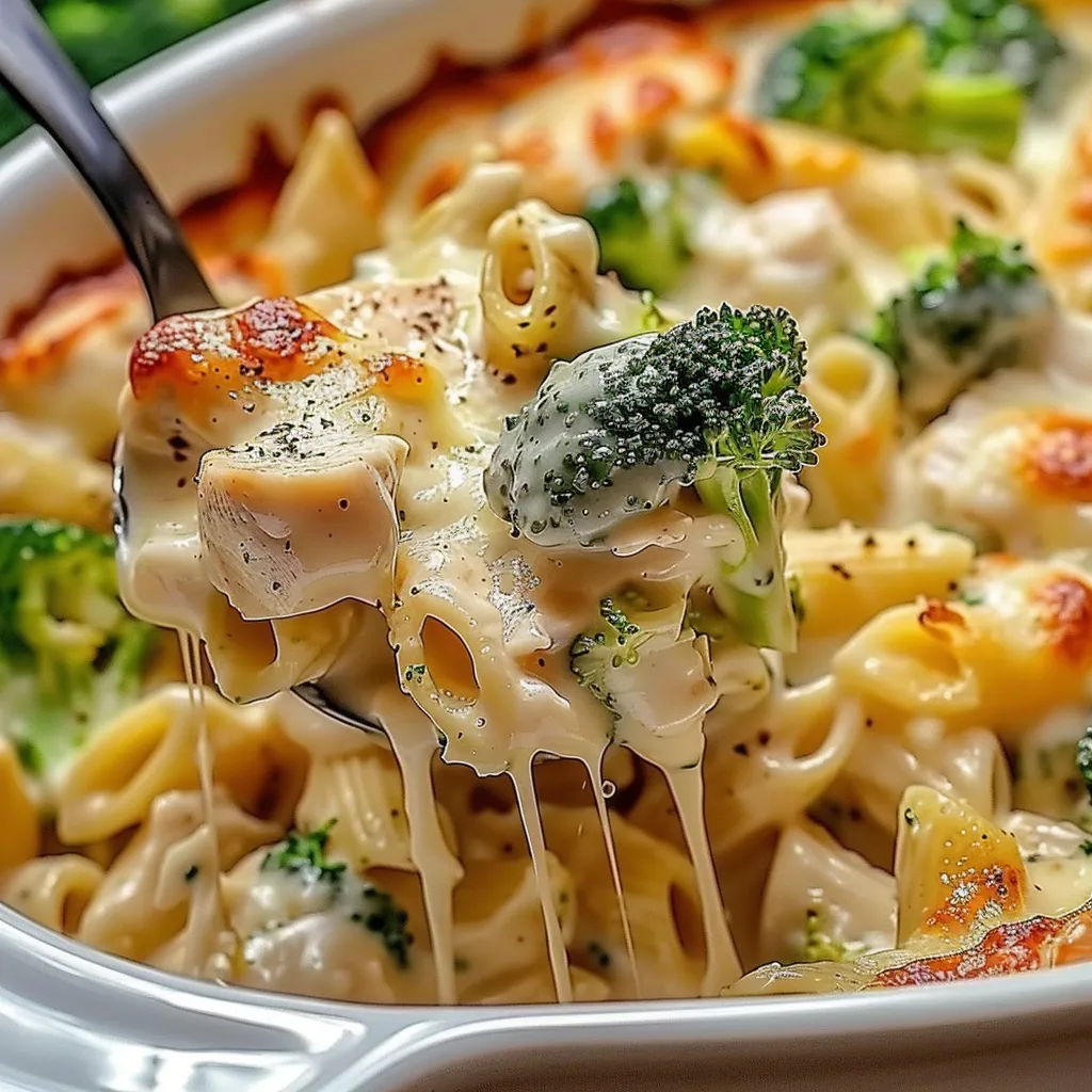 A bowl of pasta with broccoli and cheese.