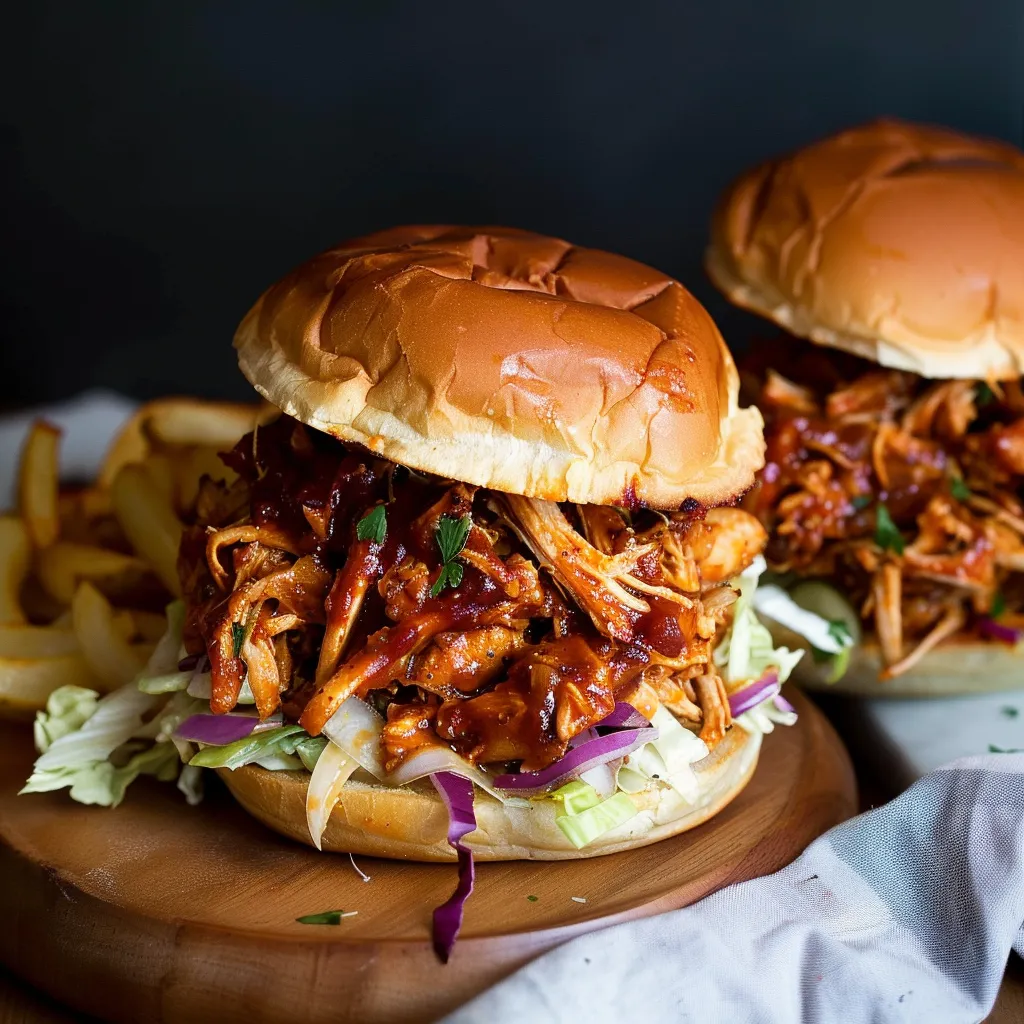 Two sandwiches with meat and lettuce.