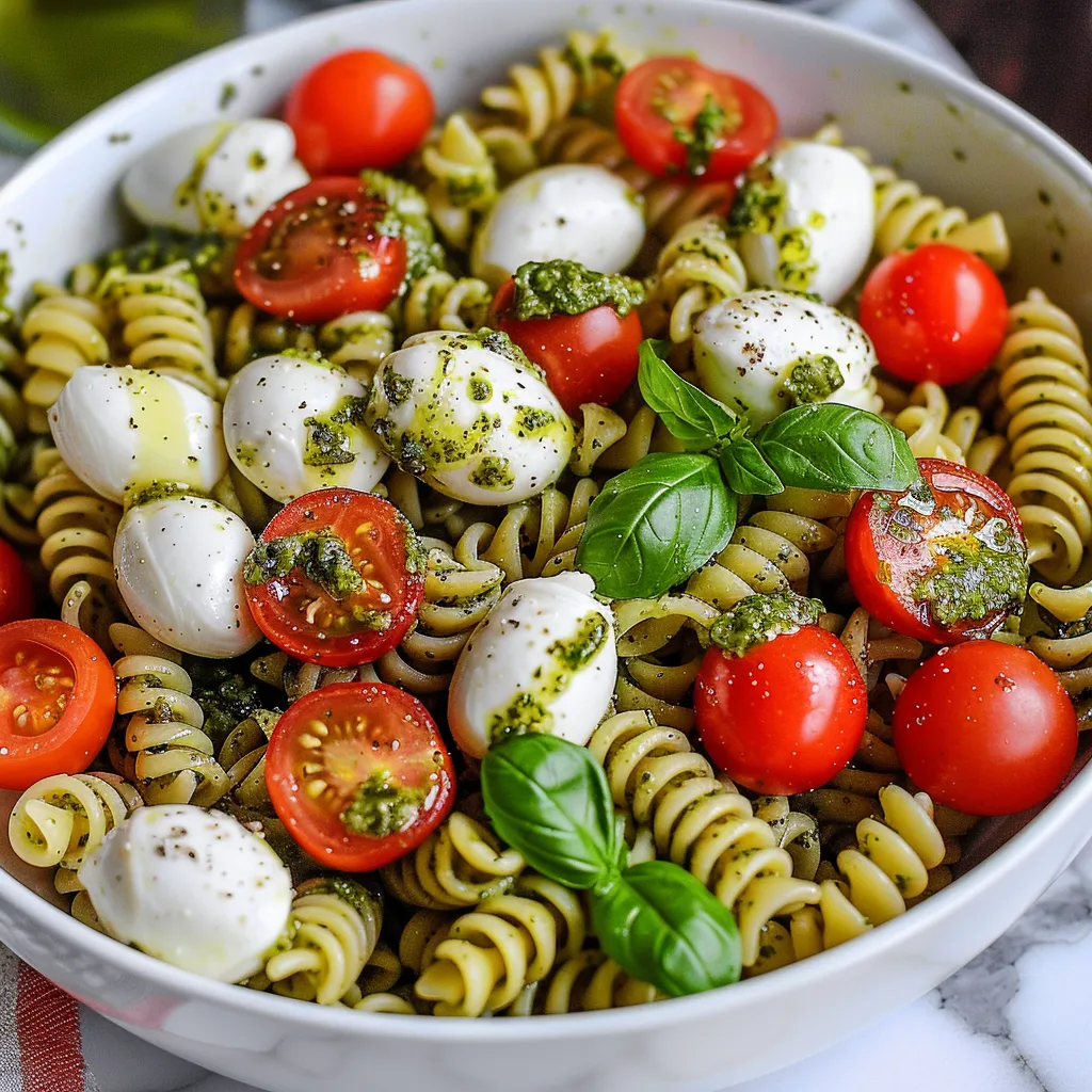 A bowl of pasta with tomatoes and cheese.