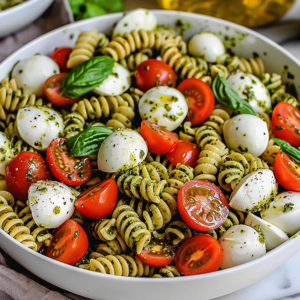 A bowl of pasta with tomatoes and cheese.