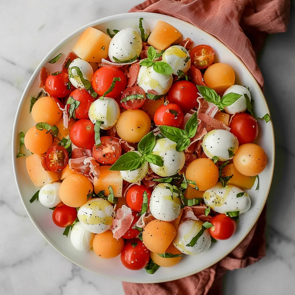 A plate of food with tomatoes, mozzarella, and basil.