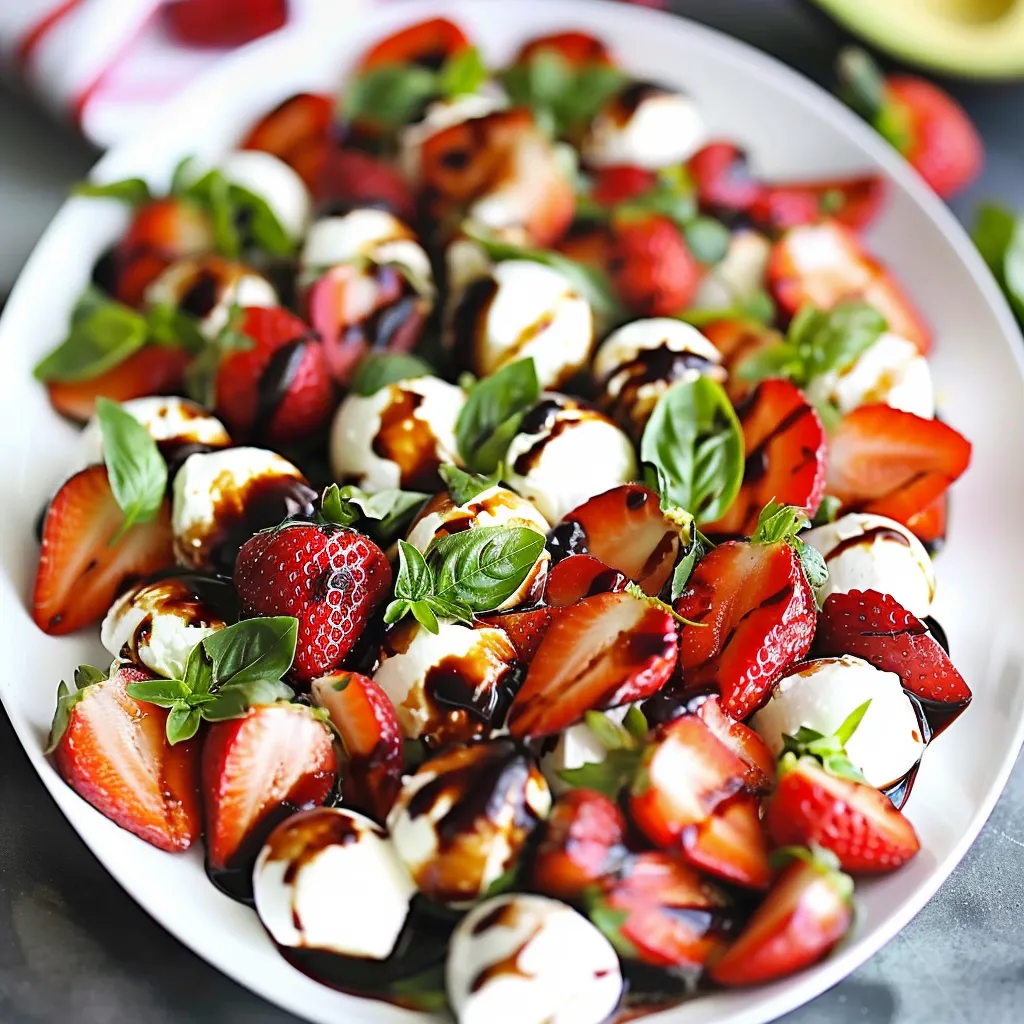 A bowl of strawberries with whipped cream.