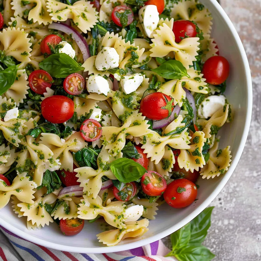 A bowl of pasta with tomatoes and cheese.