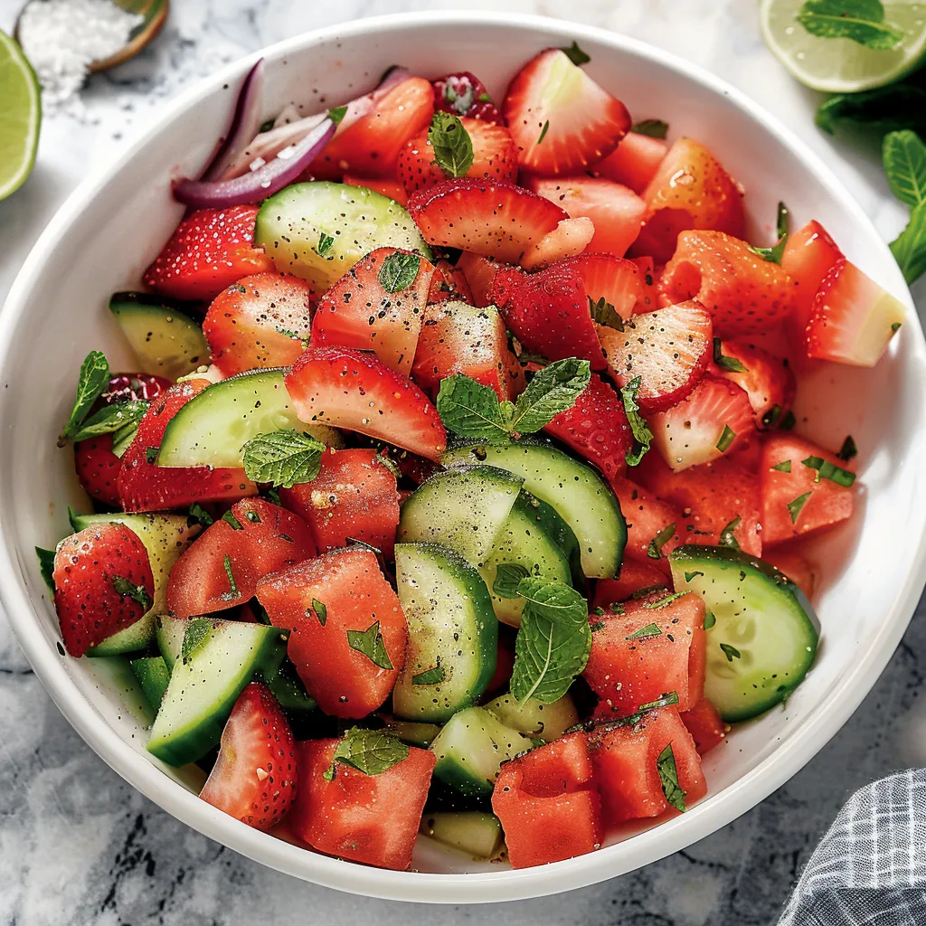 A bowl of fresh fruit salad.