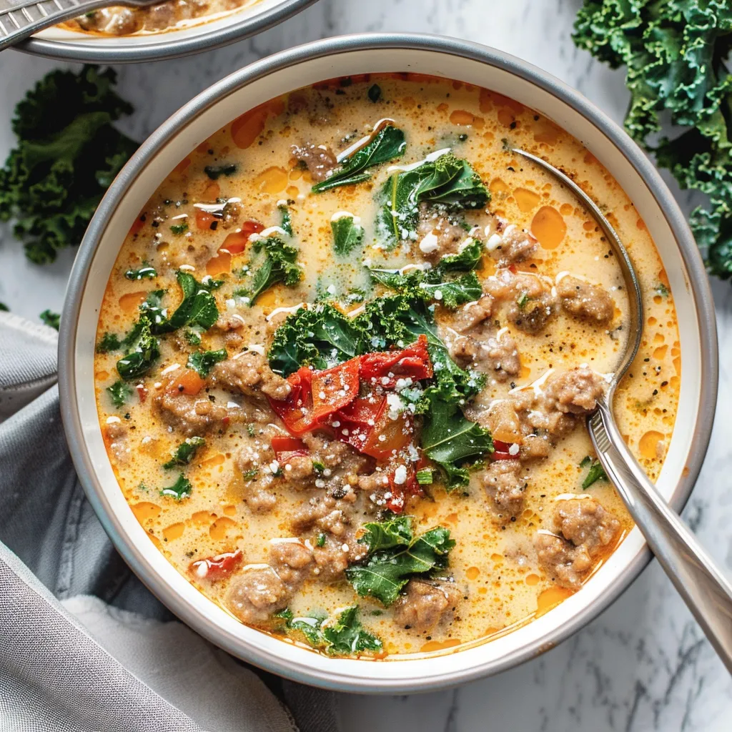 A bowl of soup with meat and vegetables.