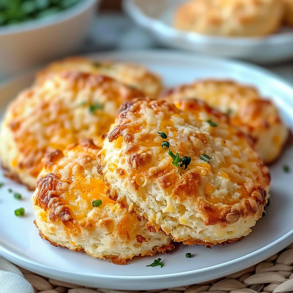 Two biscuits on a plate.