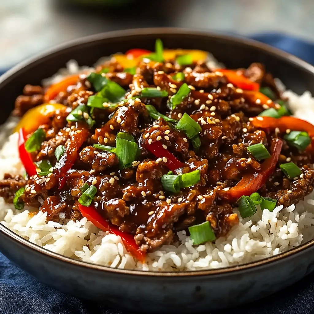 A bowl of meat and rice.