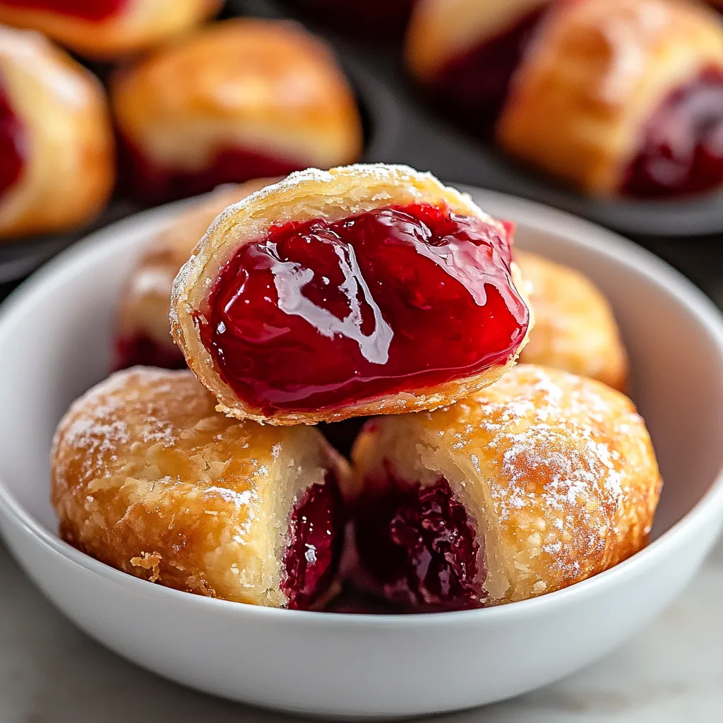 Bowl of jelly filled pastries.