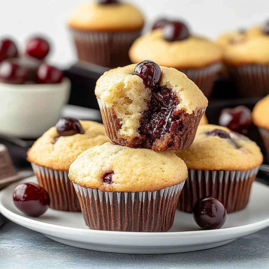 A plate of muffins with berries on top.