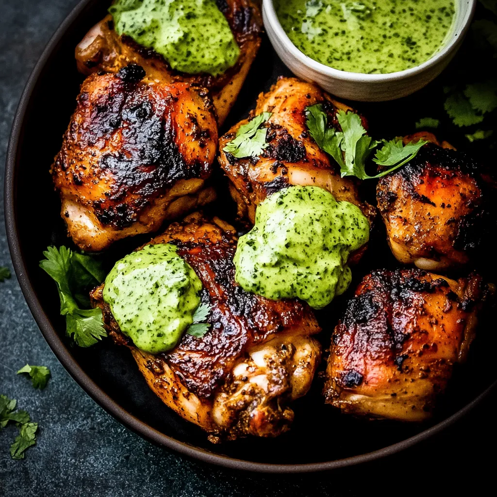A plate of chicken with sauce on it.