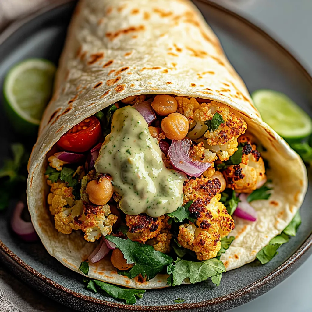 A burrito with chicken, tomatoes, onions, and lettuce.