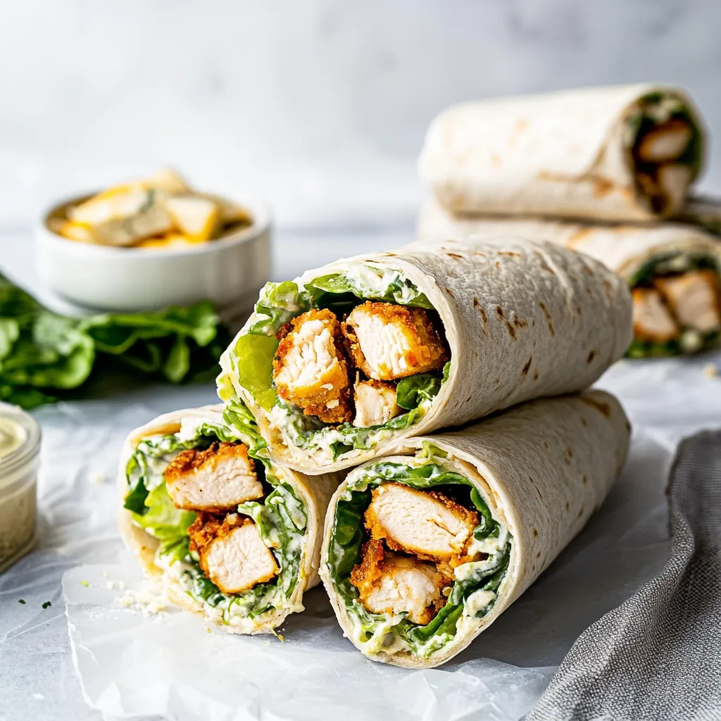 A sandwich with chicken and lettuce.