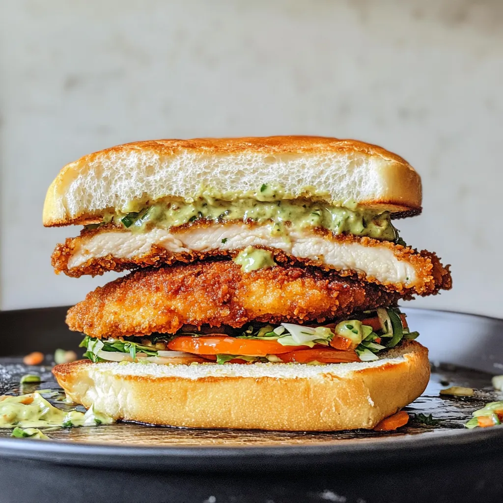 A sandwich with meat, lettuce, tomato, and avocado.