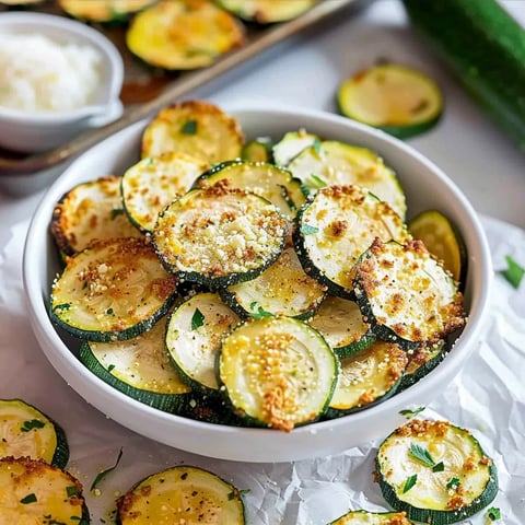 A white bowl filled with sliced zucchini.