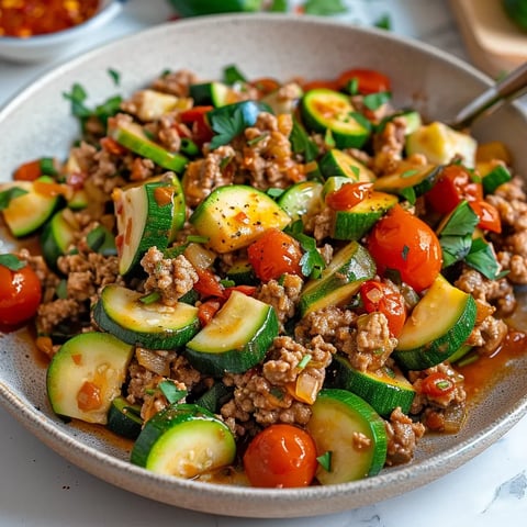 A bowl of meat and vegetables.
