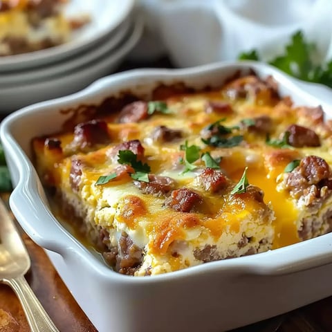 A white bowl with a casserole in it.